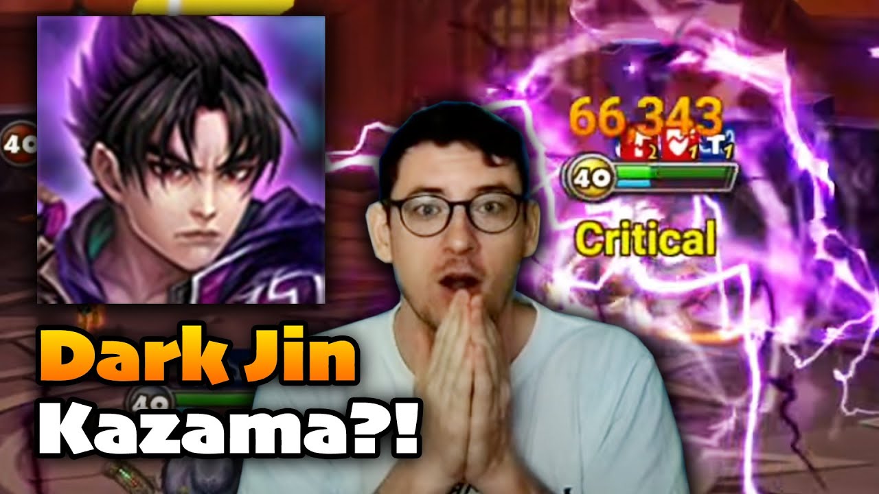 COLLAB LD NAT 5?! DARK JIN KAZAMA 200k Single Target Snipe! - Summoners War x Tekken 8 Collaboration