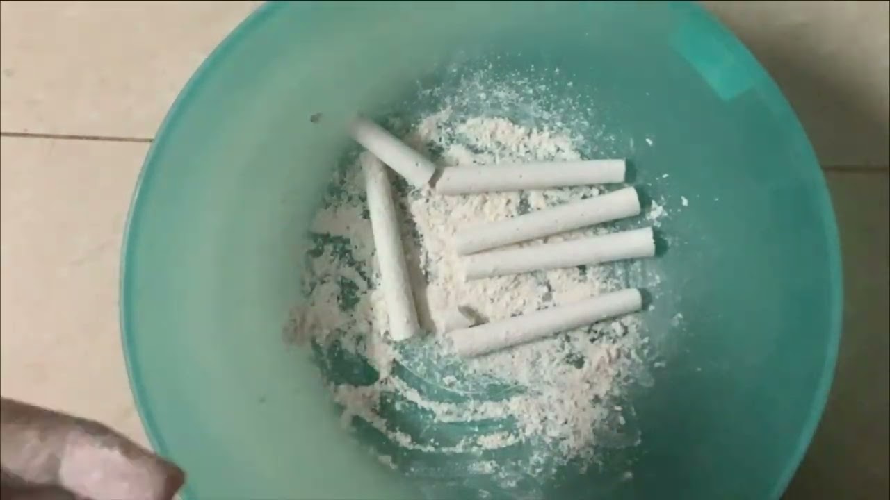 Another chalk crushing video ( regular chalk not gym chalk)
