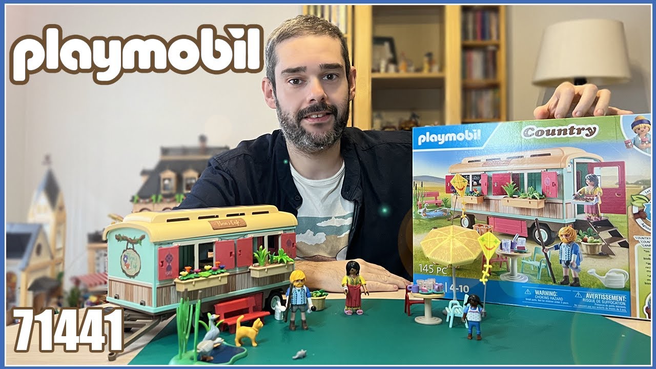 😎NUEVA SERIE COUNTRY DE PLAYMOBIL😎 Café tren con huerto REF: 71441✨