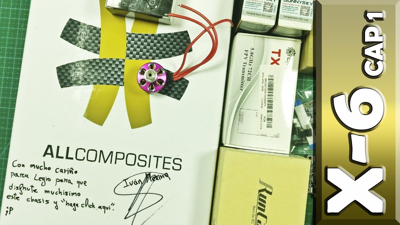 FRAME X6 DE IVAN MERINO + SUNNYSKY 2207 - 2580kv