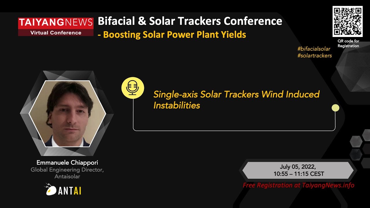 Emmanuele Chiappori, Antaisolar: Solar Trackers Wind Induced Instabilities