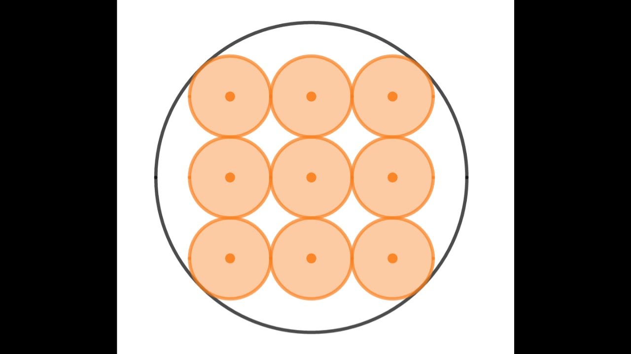 Inscribing nine circles in a unit circle. A Japanese temple problem, a sangaku.
