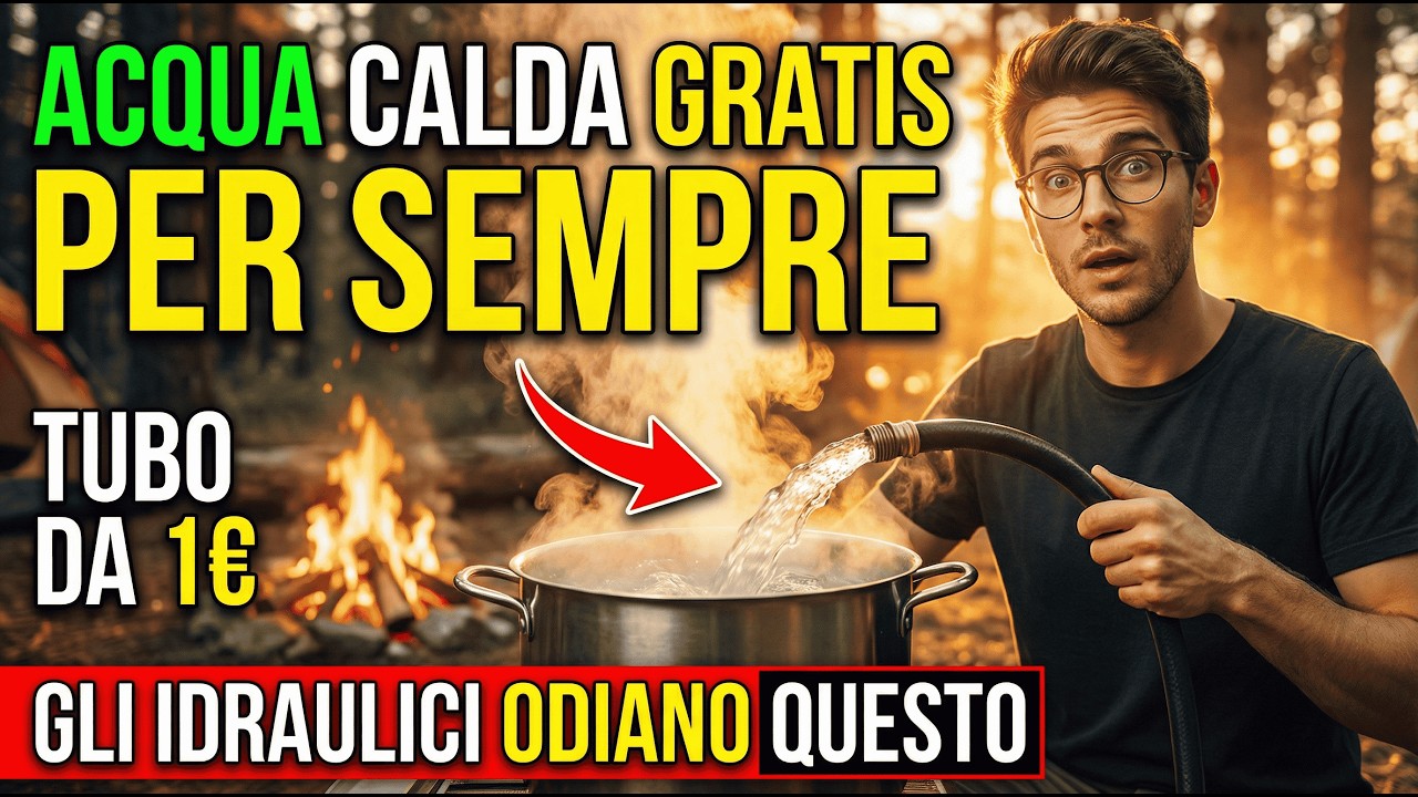 Acqua Calda GRATIS Per Sempre Con Un Tubo Da 1€ — Perché Gli Idraulici Vogliono Cancellarlo