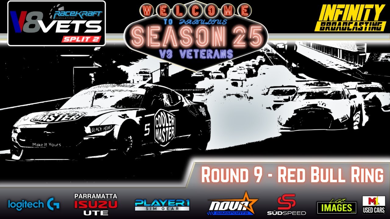 Racekraft Simulations II V8 Veterans II Season 25 II Round 9 II Red Bull Ring