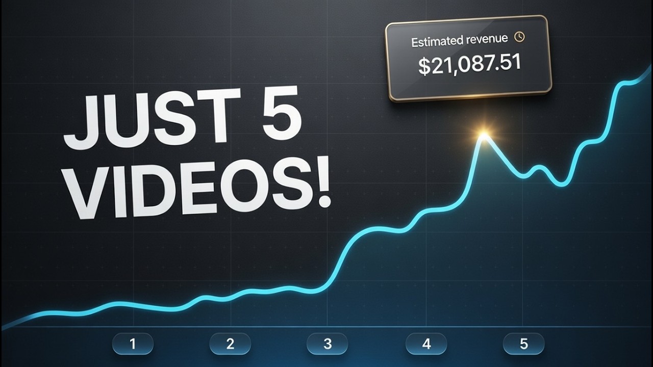 How I Made $21,000 With Just 5 Videos on Youtube