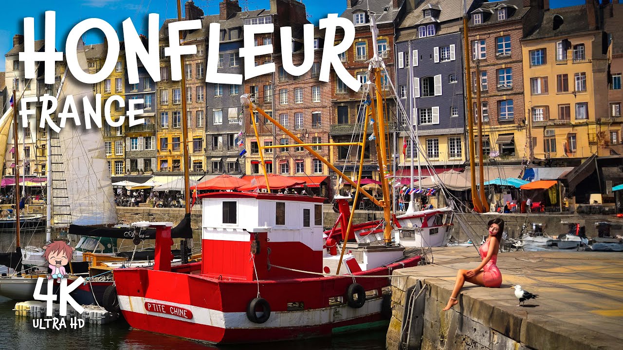 HONFLEUR, FRANCE- Quaint & Picture perfect! 4K Walking Tour