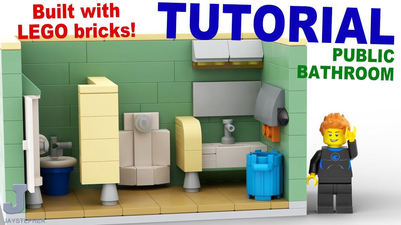 Как сделать общественный туалет из кубиков LEGO