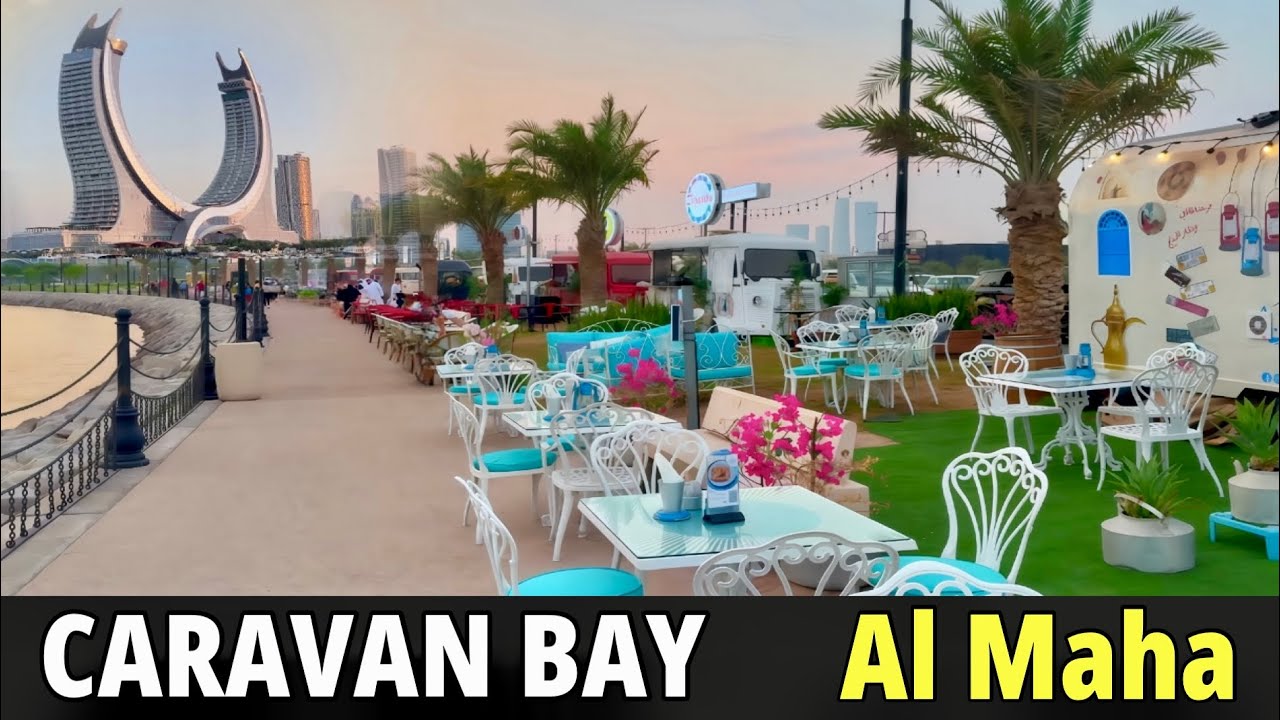 Caravan bay lusail | tamil | most beautiful Al maha island 🏝️ #caravanbay #lusailqatar #qatartamil