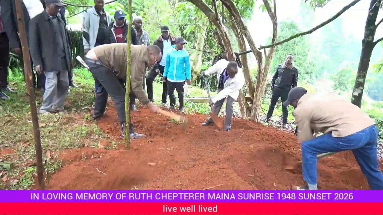 IN LOVING MEMORY OF RUTH CHEPTERER MAINA SUNRISE 1948 SUNSET 2026
