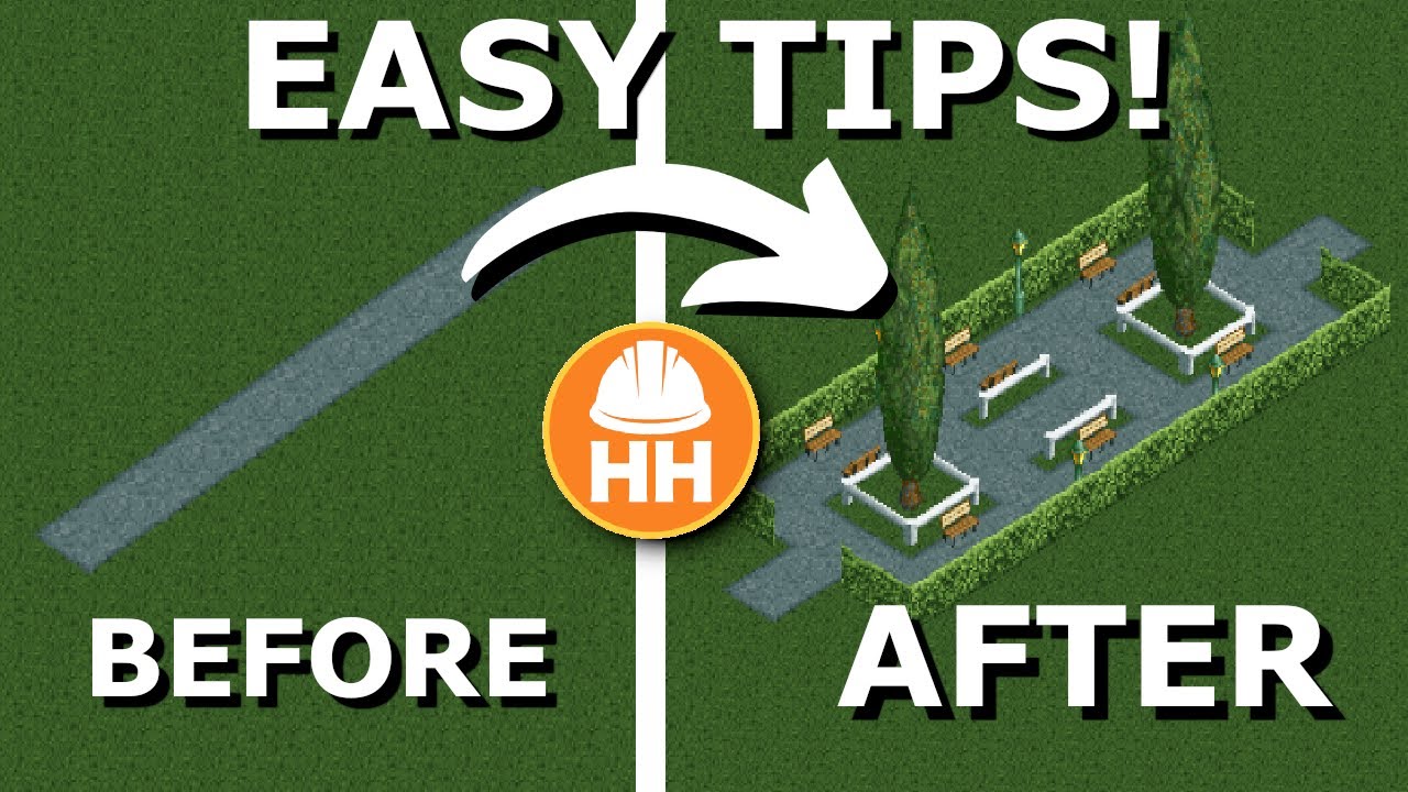 5 EASY Tips to Make BETTER LOOKING Parks in Rollercoaster Tycoon 2