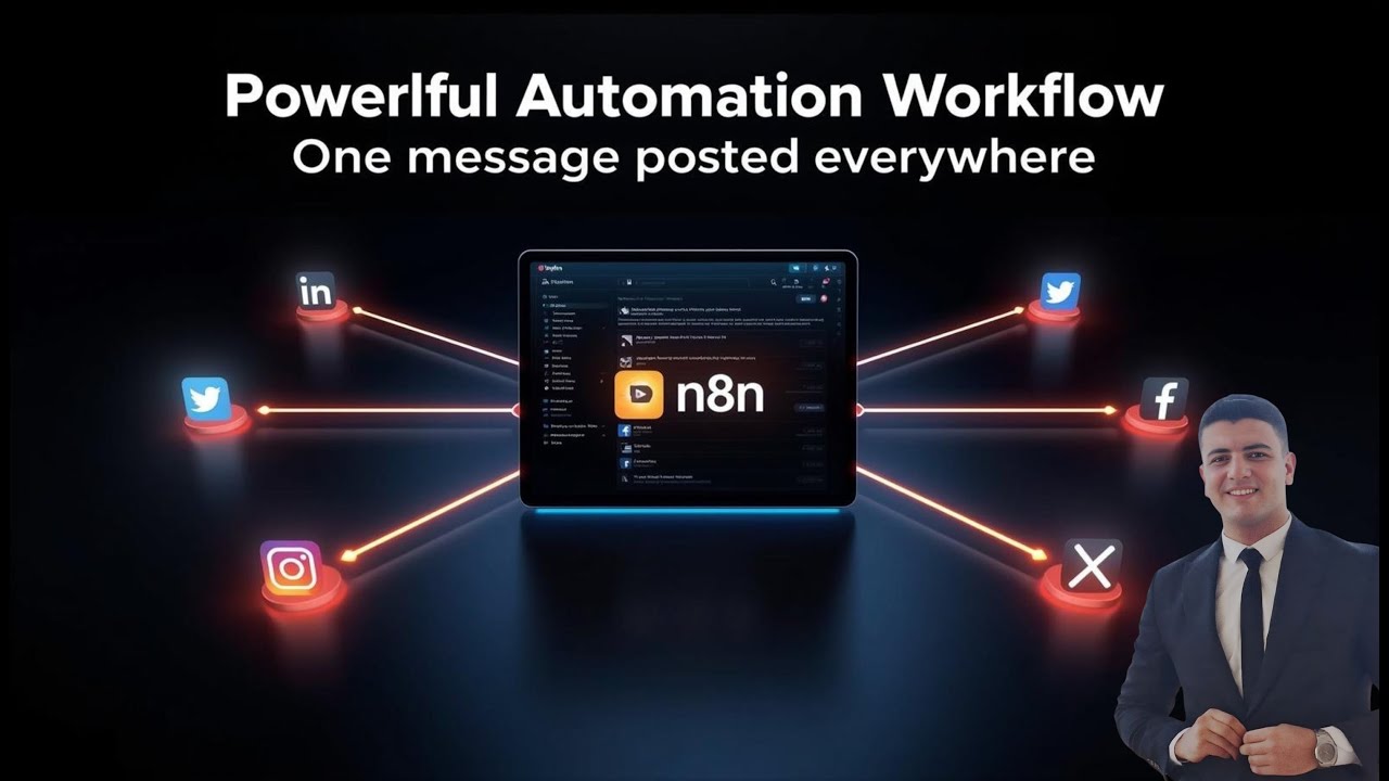 سيستم نشر تلقائي على كل السوشيال ميديا باستخدام n8n (تجربة حقيقية)