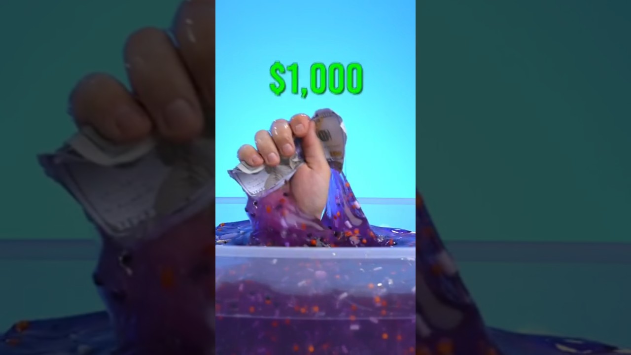 Find the $1000 Hidden In This Slime!!