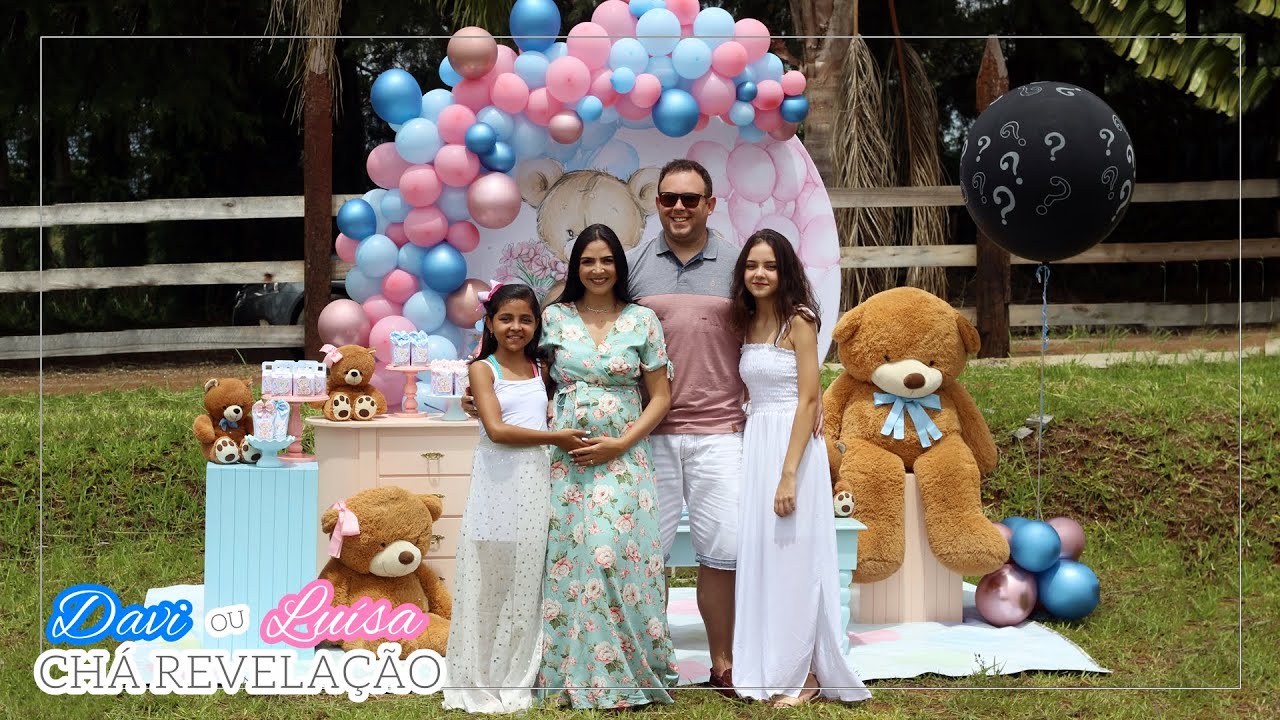 CHÁ REVELAÇÃO - Menino ou menina? - DAVI OU LUÍSA?