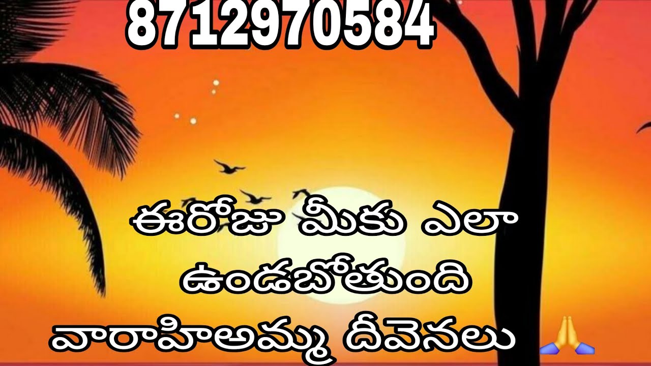 ఈరోజు మీకు ఎలా ఉండబోతుంది వారాహి అమ్మ దీవెనలు 👏 varahitarot reading ♥️ 8712970584
