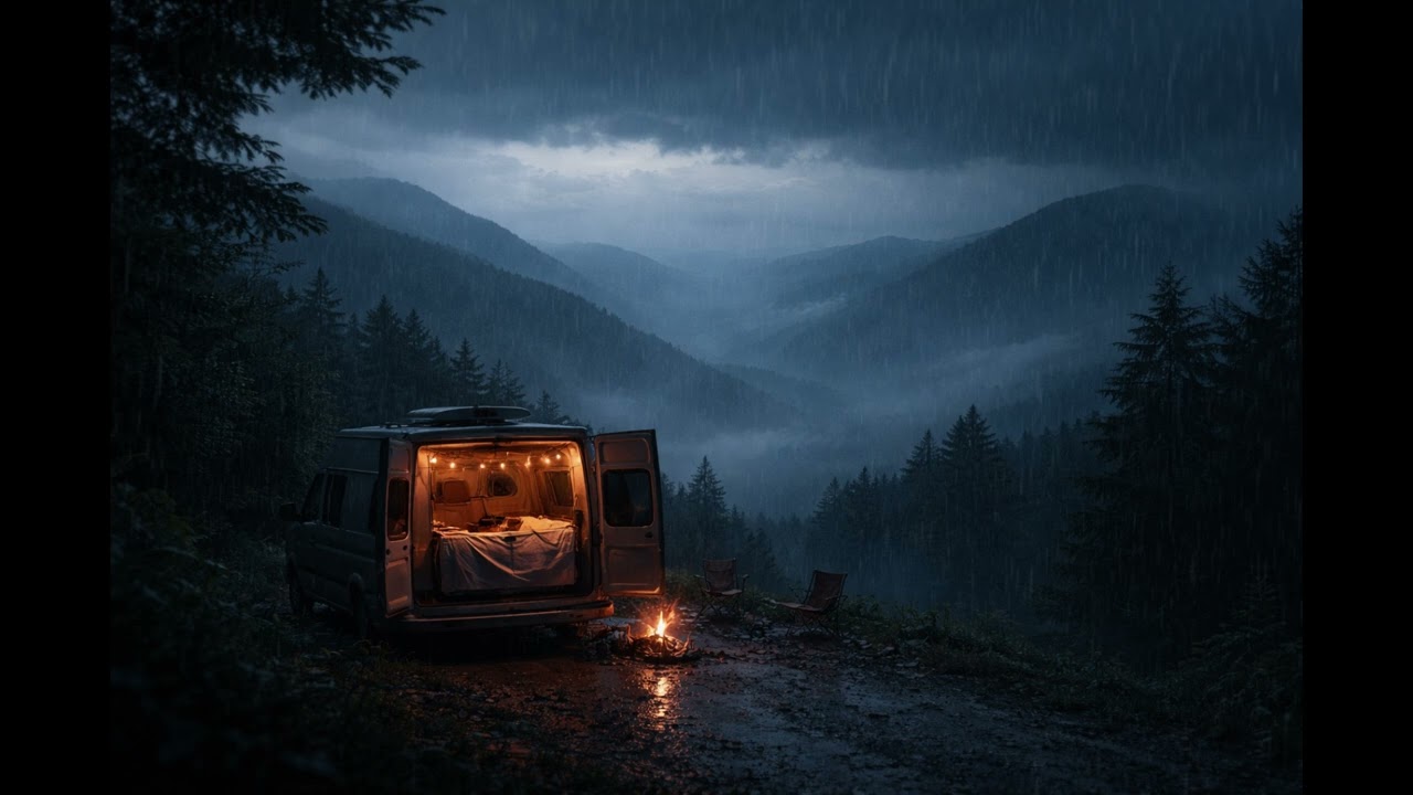 Car Rain Sounds for Sleep | 차 안 빗소리,폭우 쏟아지는밤
