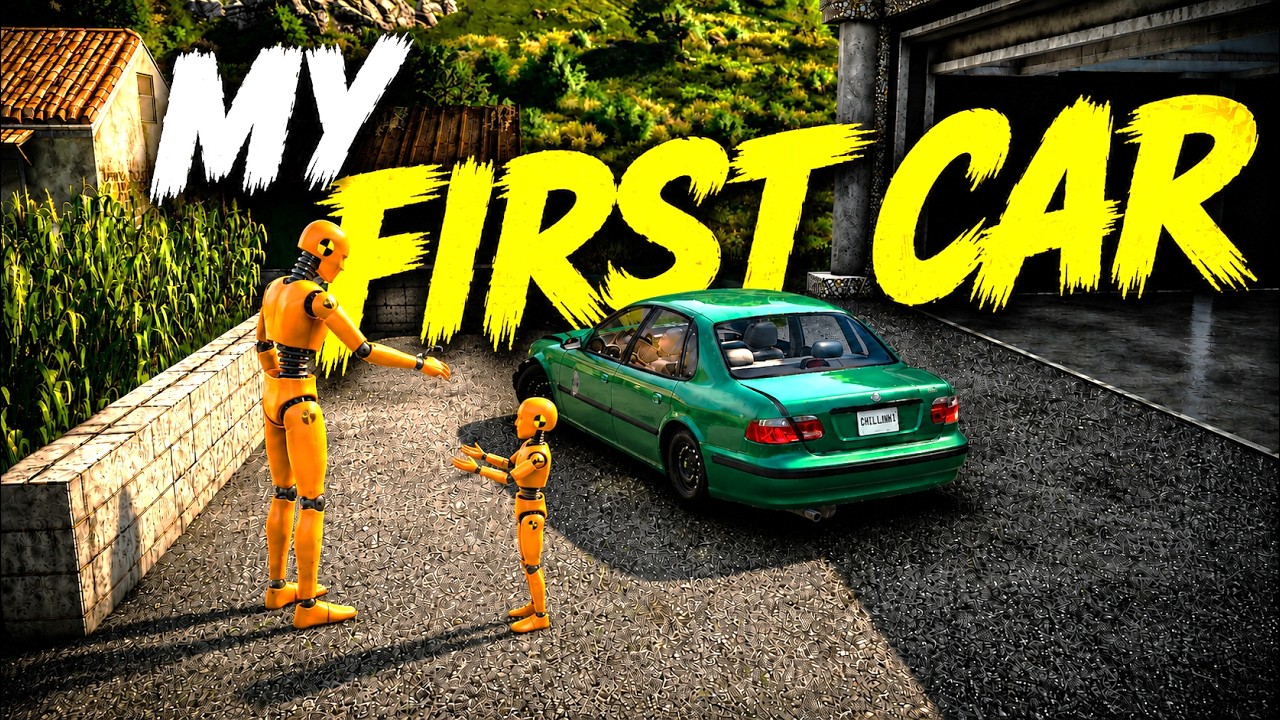 My First Car Stories | BeamNG Drive Movie | Part 1