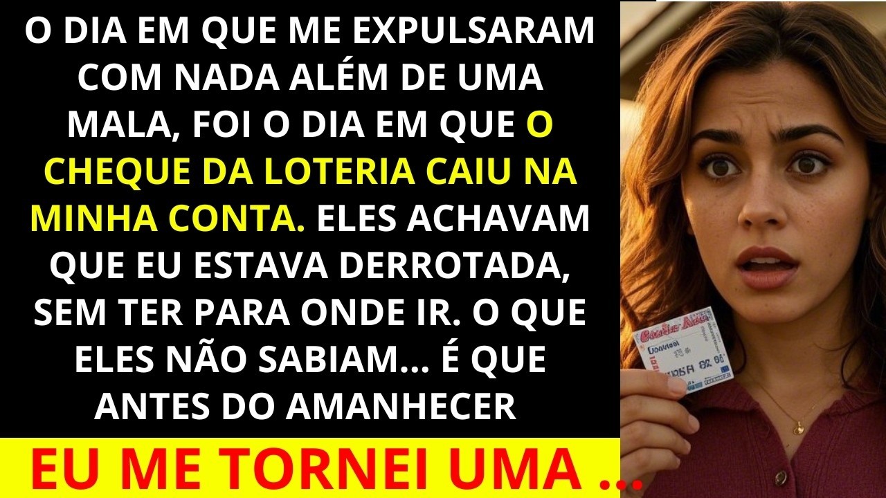 O dia em que meus pais me expulsaram com uma mala foi o dia em que eu ganhei na loteria.