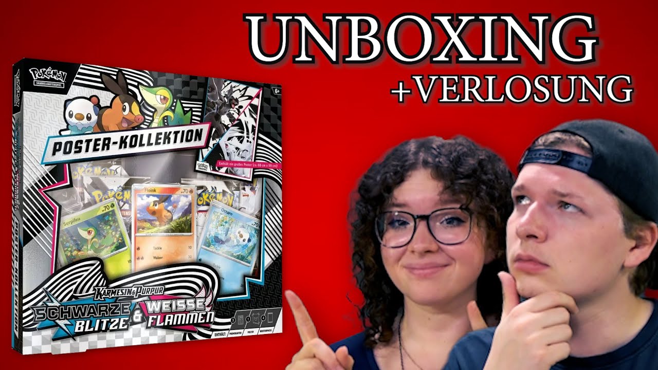 Pokemon Schwarze Blitze & Weiße Flammen Poster Kollektion Opening deutsch | Karmesin & Purpur 2025