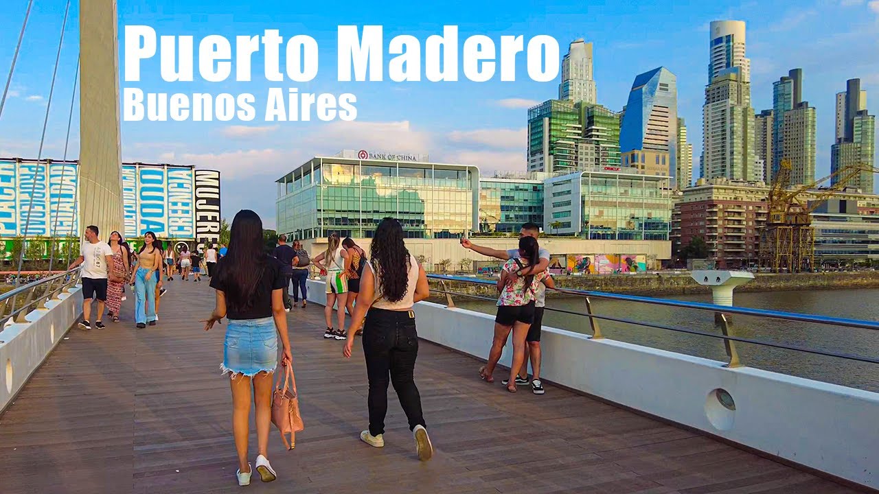 4K Walk PUERTO MADERO 💃 Buenos Aires travel Walk, 🇦🇷  Capital federal ARGENTINA Walking tour