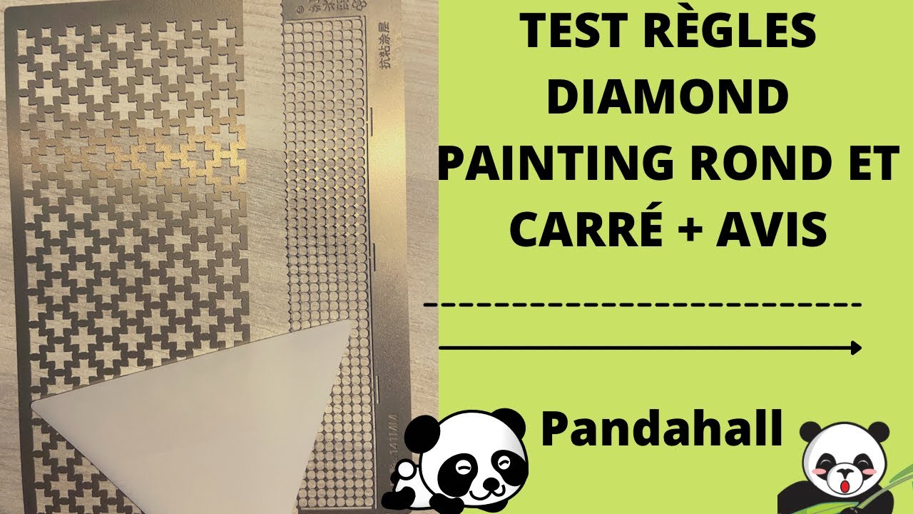 Je test les règles pour Diamond Painting + Avis ! (rond et carré) Site PandaHall 🐼❤️