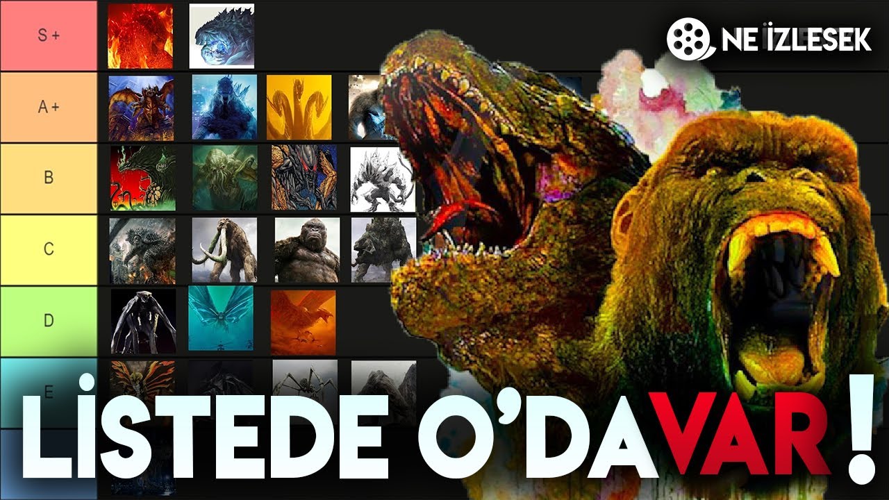 GODZILLA VS KONG | CANAVARLAR EVRENİ KATMAN LİSTESİ YAPTIK!