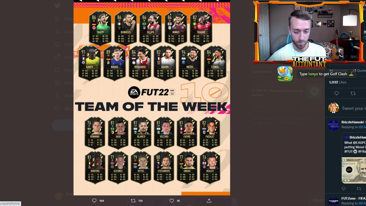 reacting to the TOTW 10 with MESSI