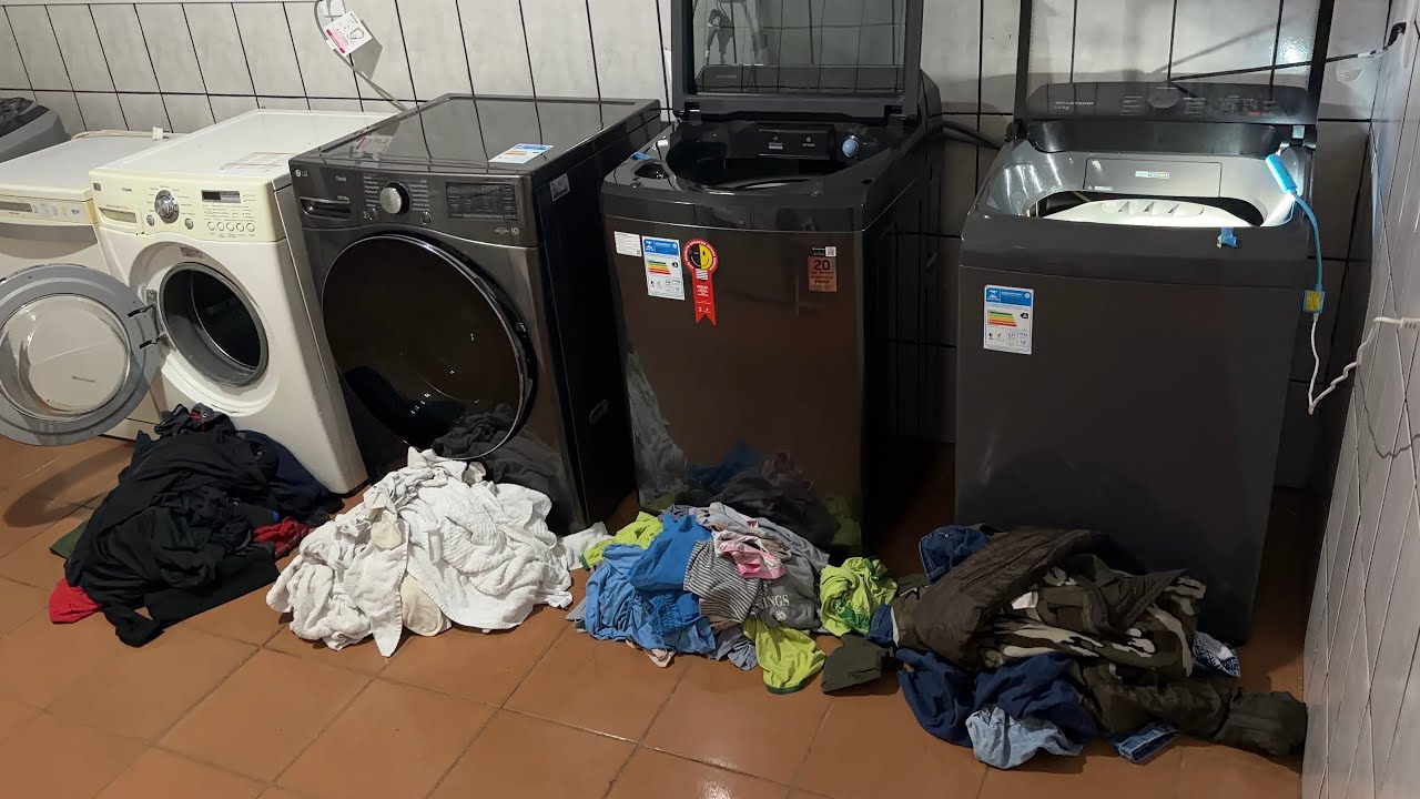 Lavanderia em funcionamento 🧺