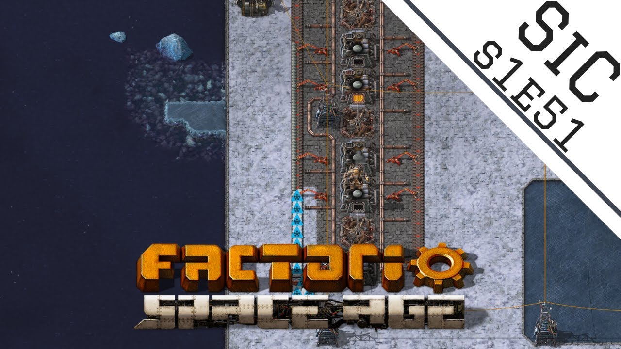 Игра SiC: Factorio — Space Age S1E51: Исправление логистики Аквилана и производство лития