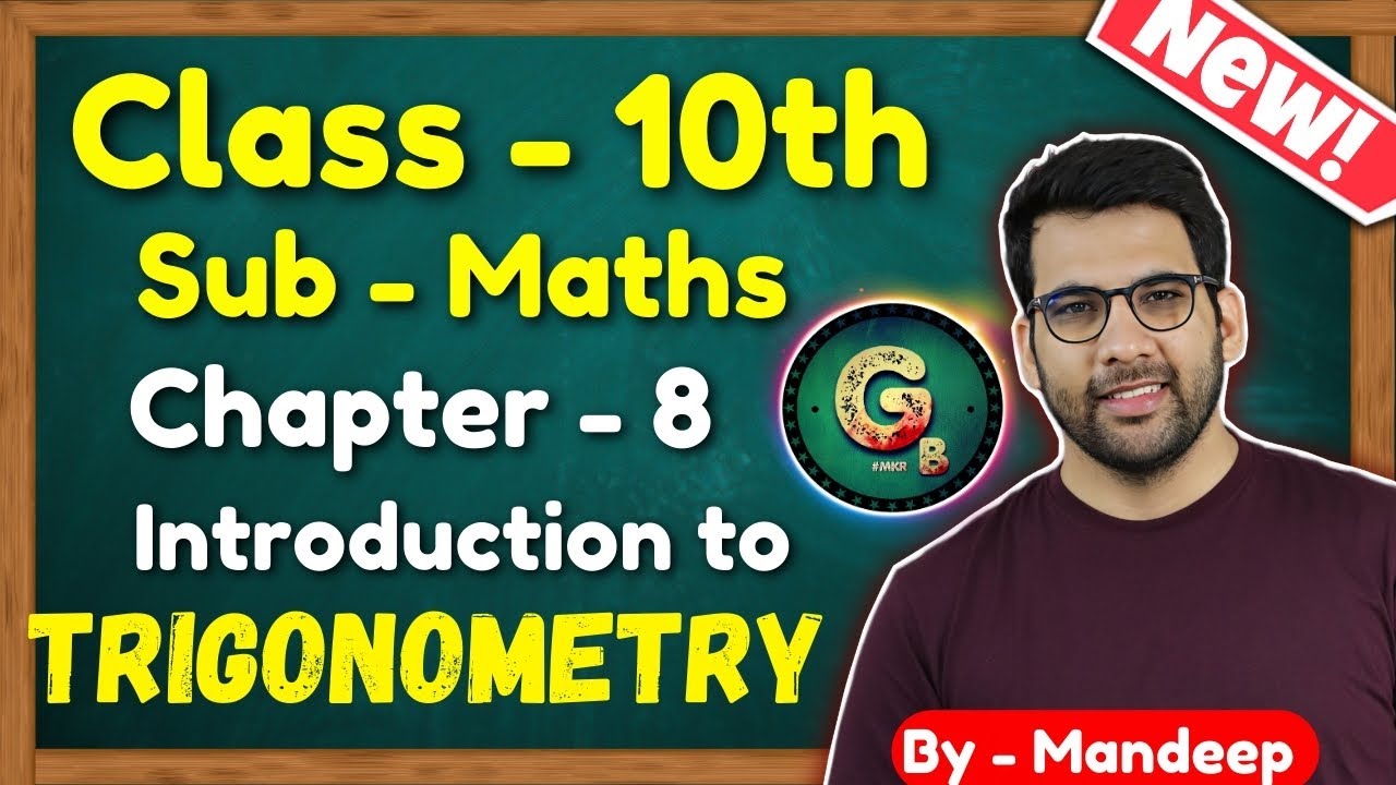 Class - 10 Maths Trigonometry Intro Chapter 8 || Trigonometry class 10 || CBSE NCERT