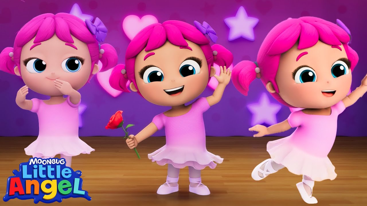 🩰 Jill's First Ballet Recital | Graceful Fun & Learning for Toddlers | Little Angel Nursery Rhymes