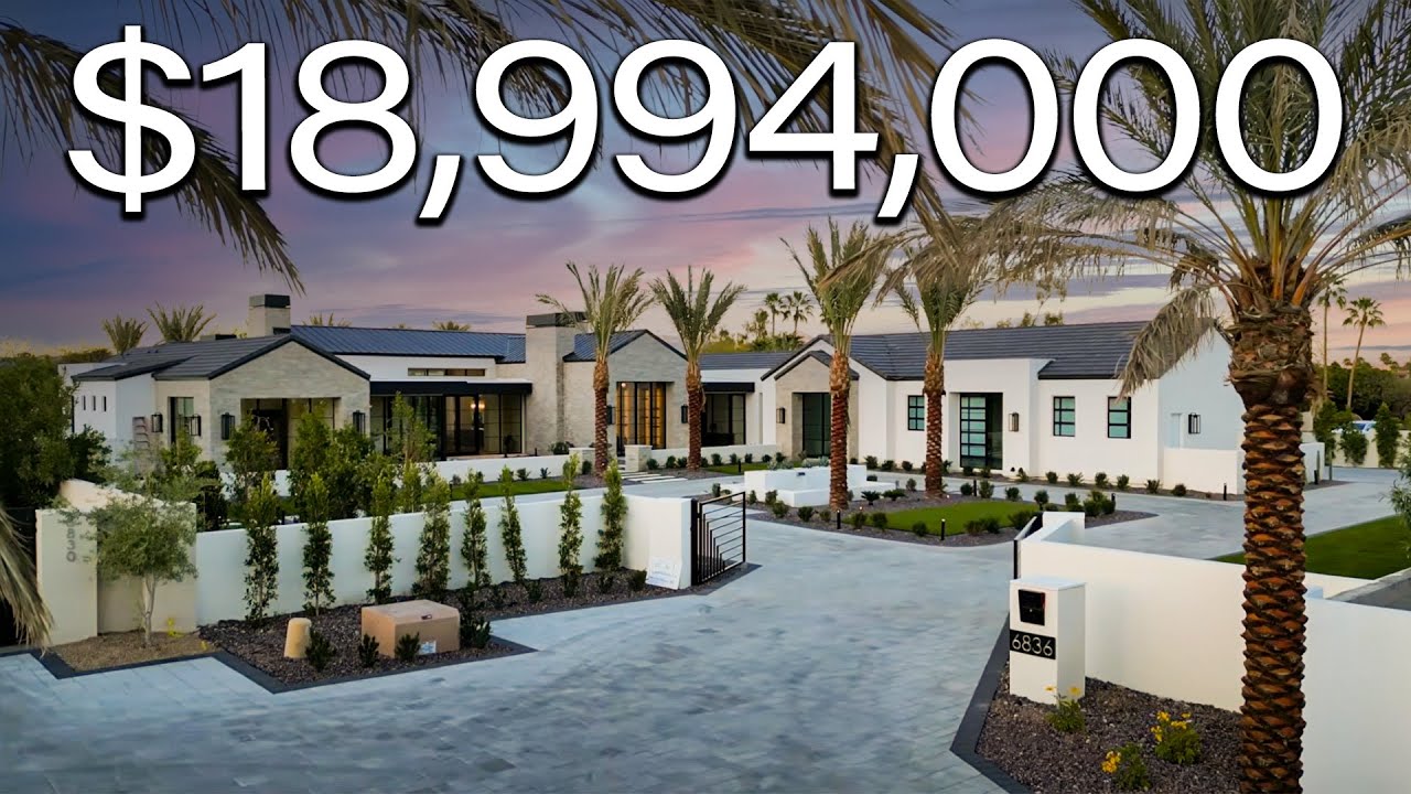Inside a $19M MANSION with a Car Carousel in Paradise Valley Arizona