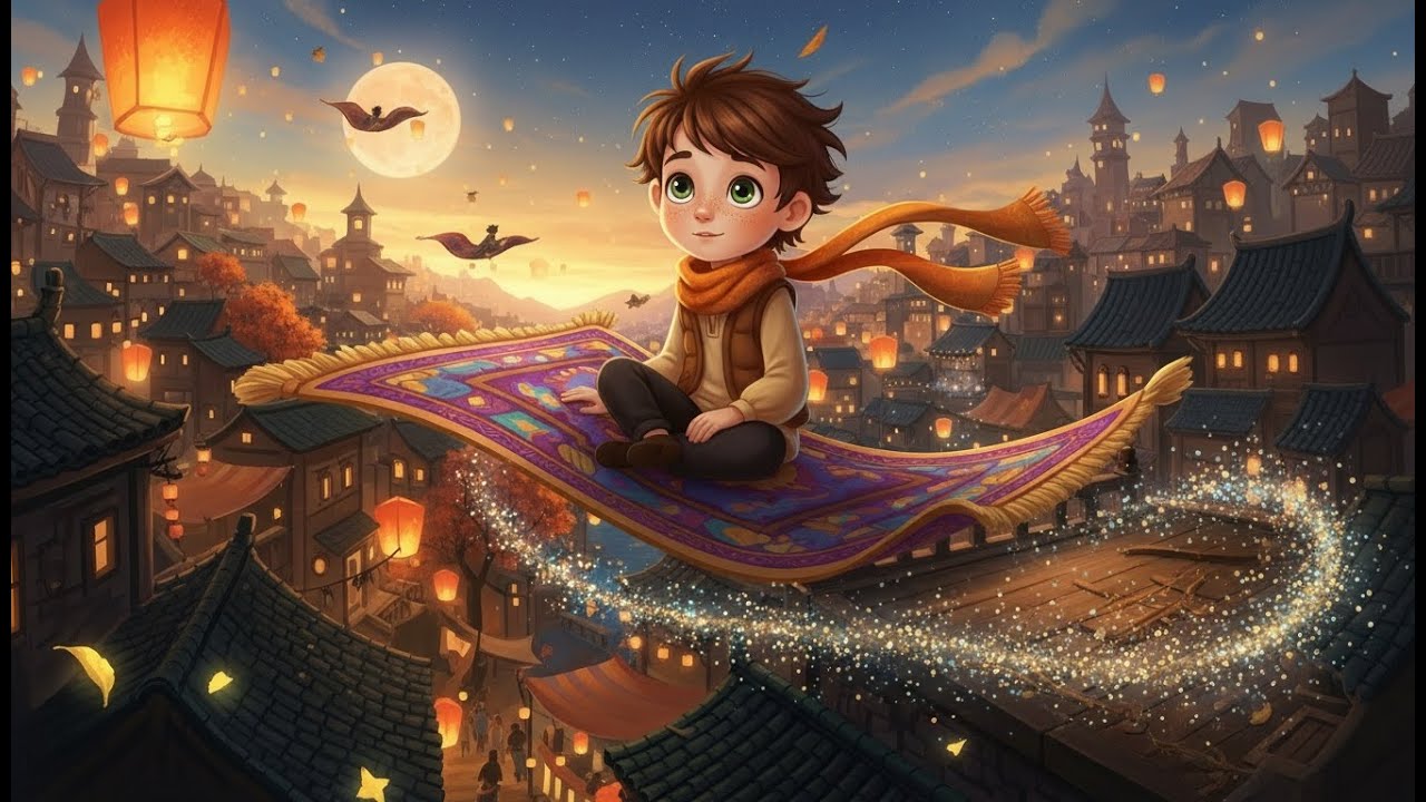 ✨ Létající koberec Yilmaze 🧞‍♂️🌟 | Kouzelná dětská píseň
