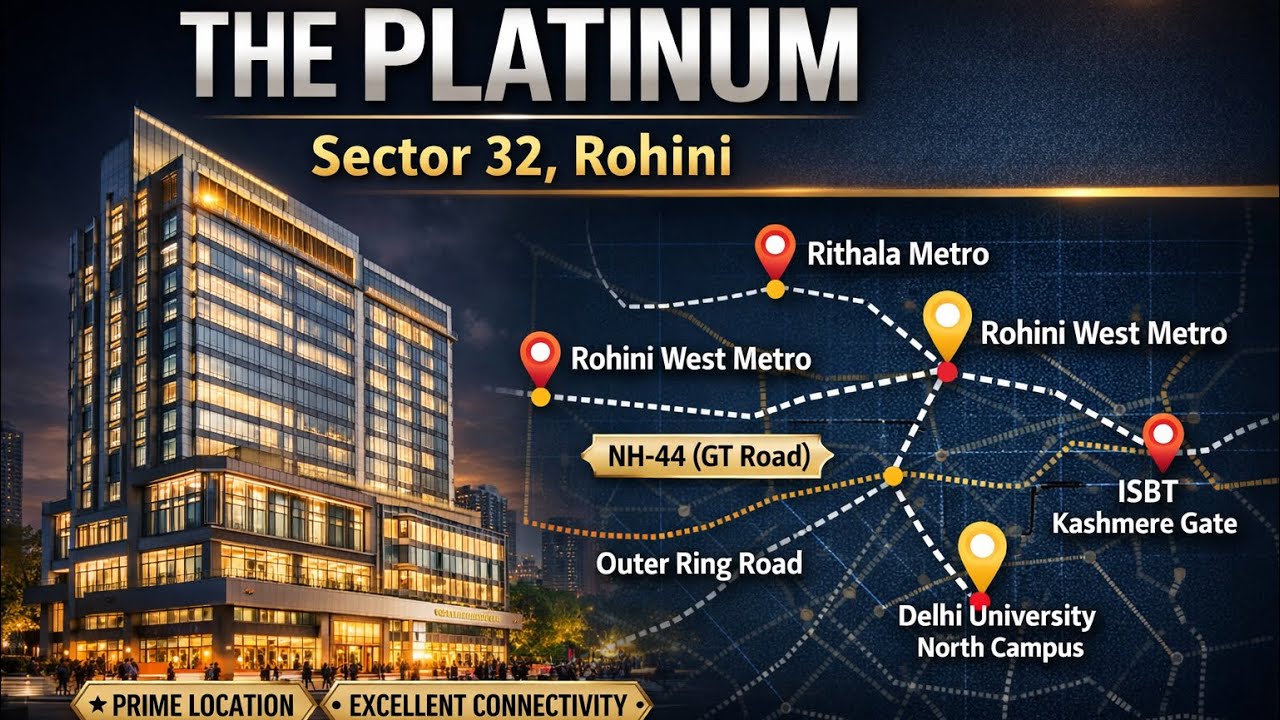 Walk through Video of The Platinum | Sector 32 | Rohini | New Delhi