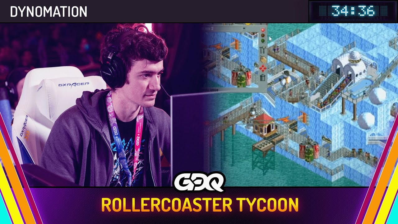 RollerCoaster Tycoon by Dynomation in 34:36 - Summer Games Done Quick 2025