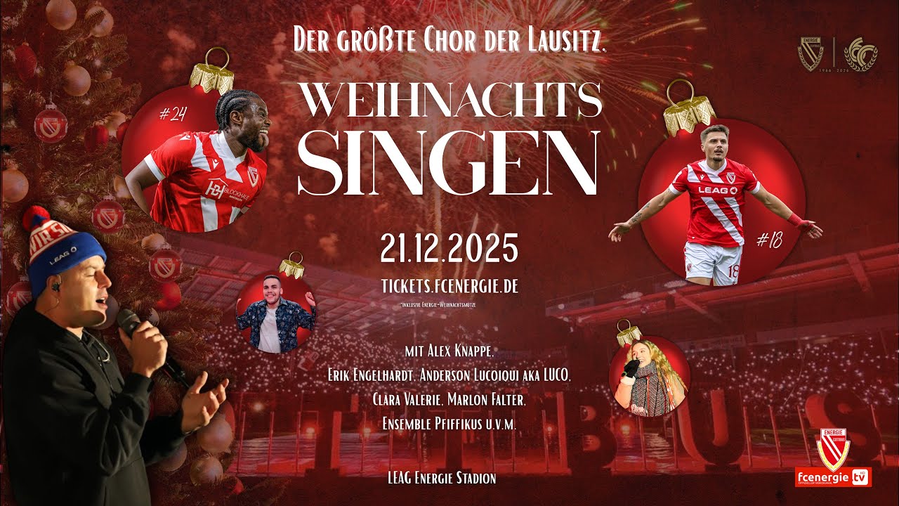 FC Energie Cottbus | Weihnachtssingen 2025 \\ Re-Live