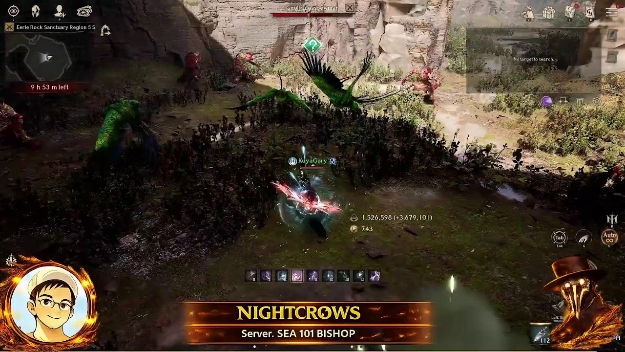 NIGHTCROWS - TARA, LIVE! BAGO MAG GUILD  VS GUILD!