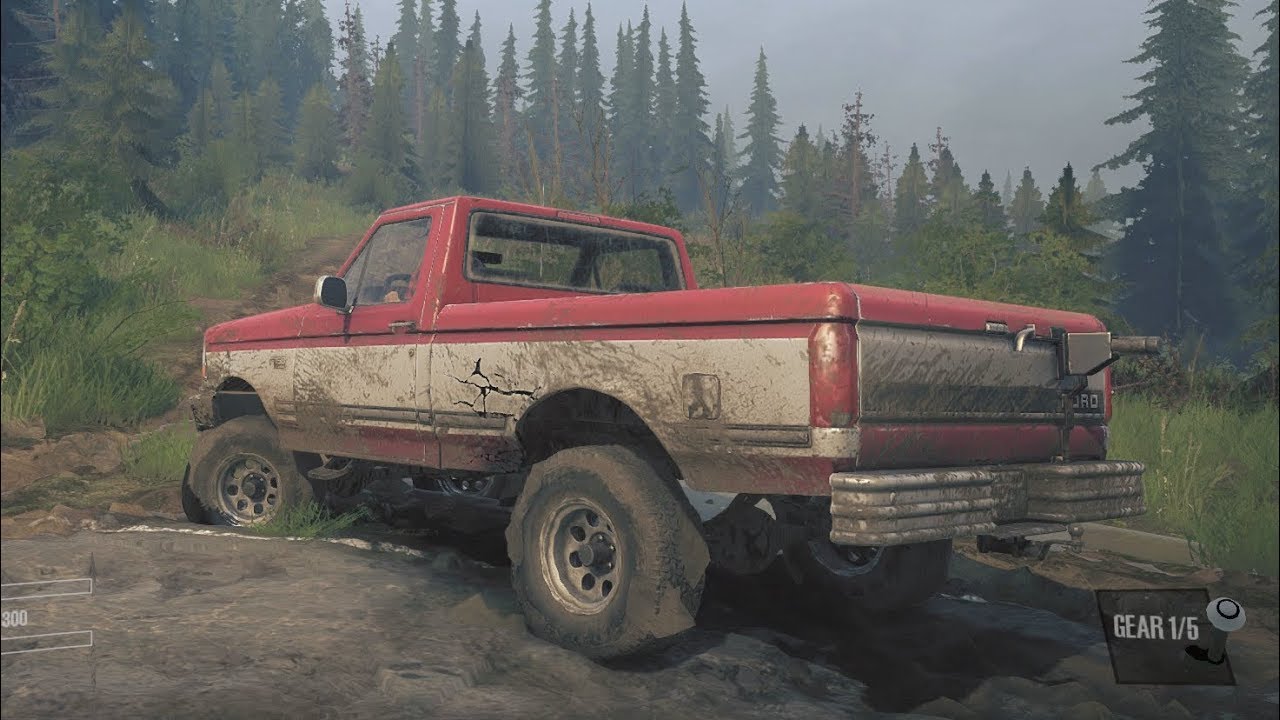 SPINTIRES MUDRUNNER AMERICAN WILDS - FORD F150 - OFF-ROAD - 1080p60FPS