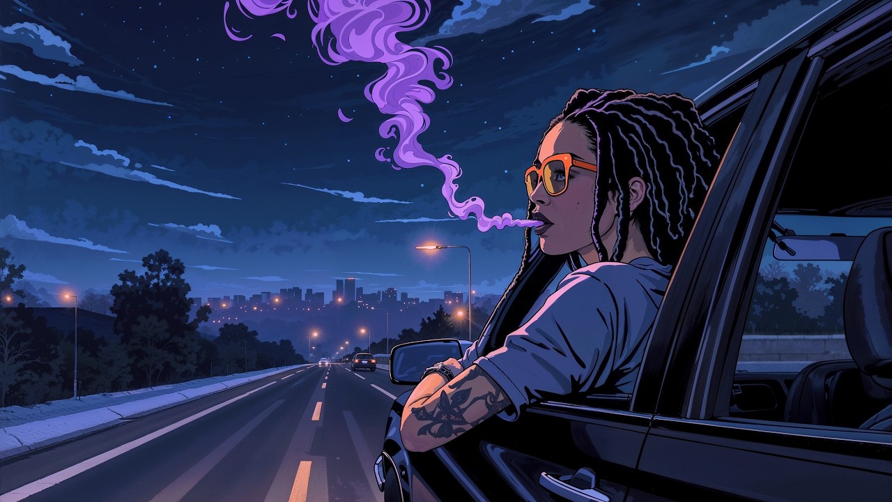 Midnight Ride – Stoner Mood - Bluesy Hip Hop - 420 Vibes - Chill Female Rap