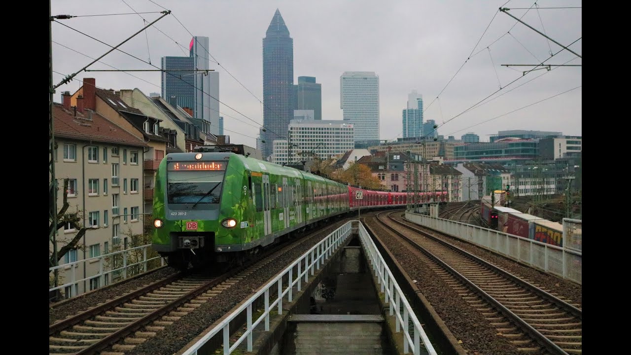 [Gr&uuml;ner Fahren] DB S-Bahn Rhein Main ET 423 391 als S5 in Frankfurt am Main West