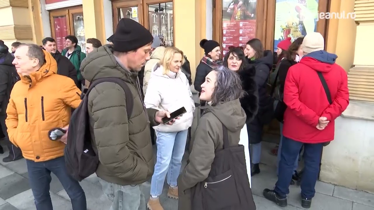 Ioan Isaiu - protest actori Cluj