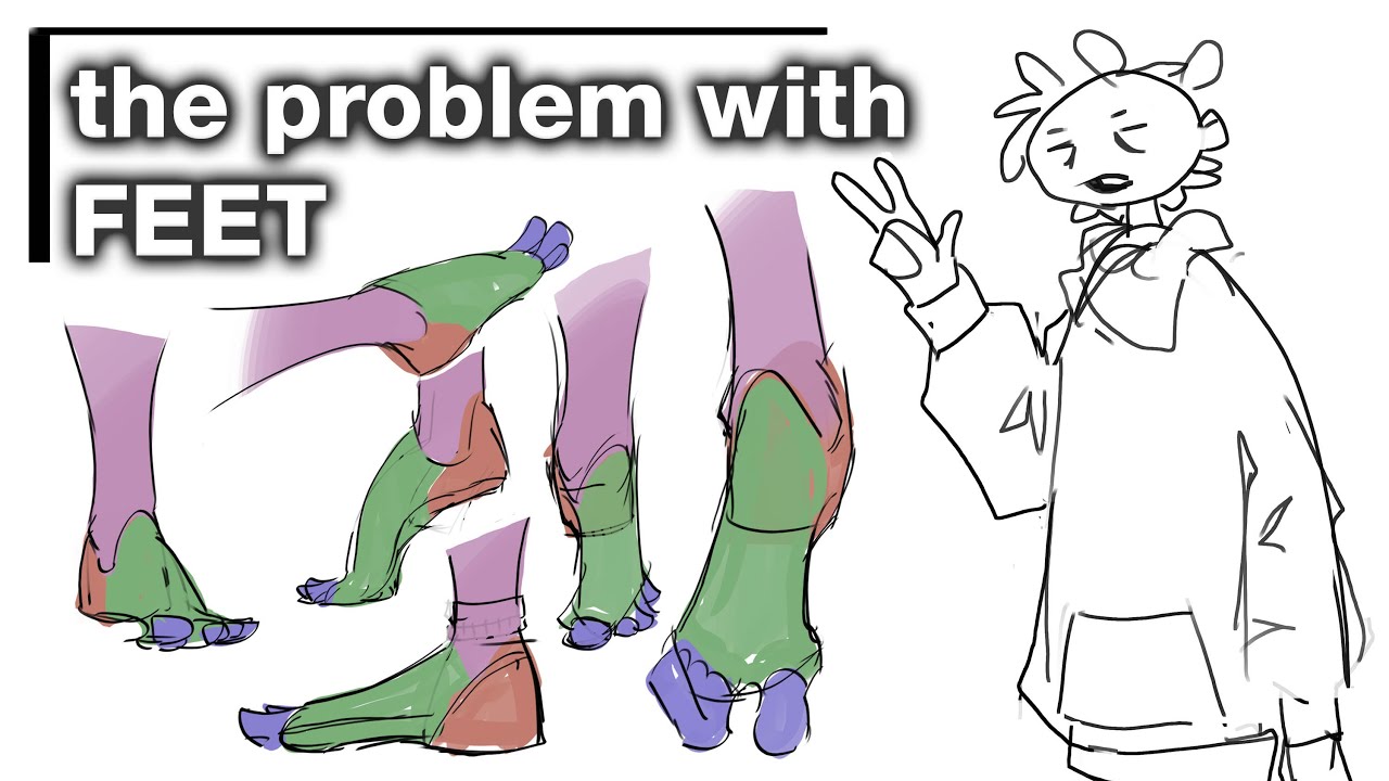 drawing feet tips and tricks | simplified look at feet