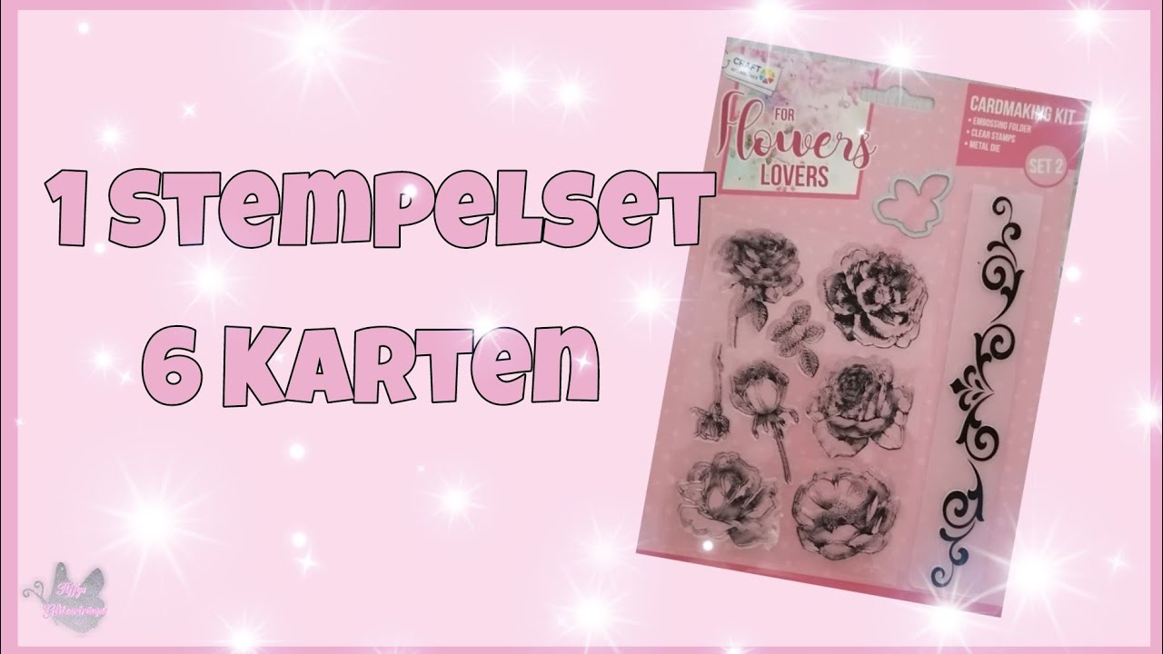 💕 6 Karten aus 1 Stempelset 💕 von Action