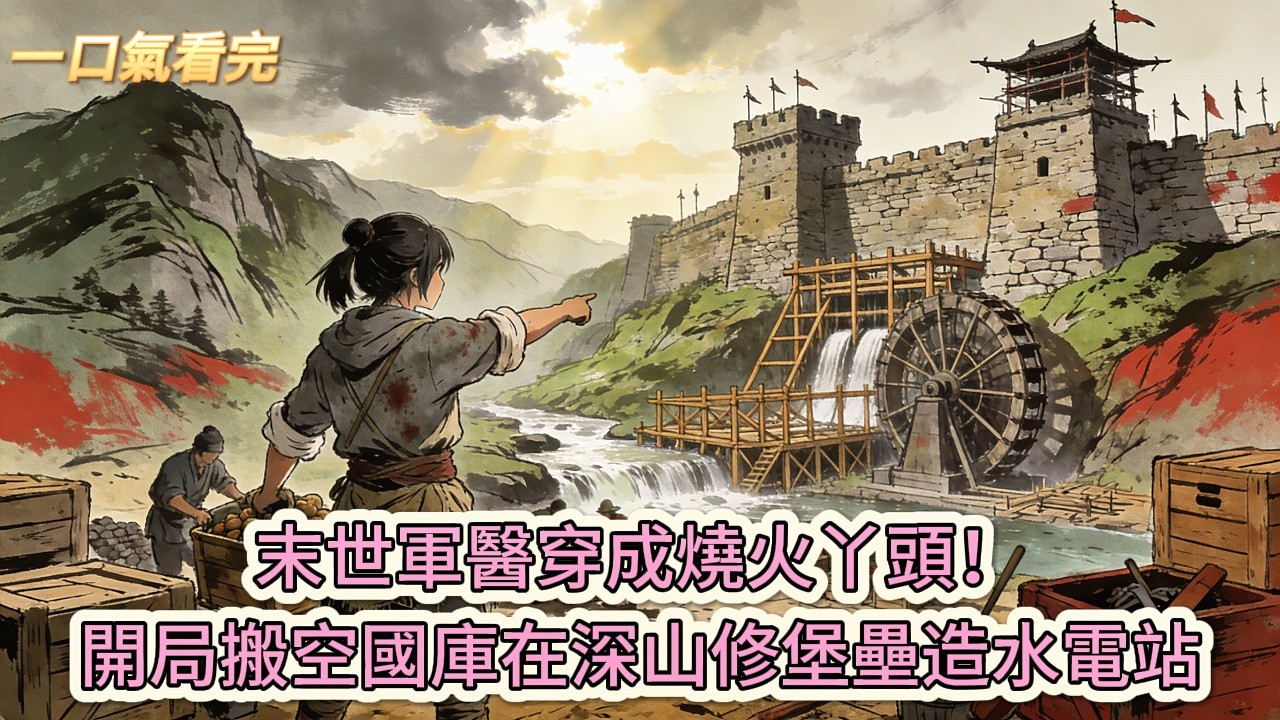 完结小说💕《抄家流放？我搬空國庫帶崽去種田》末世軍醫穿成燒火丫頭！開局搬空國庫在深山修堡壘造水電站#推文 #小说 #悠悠书屋