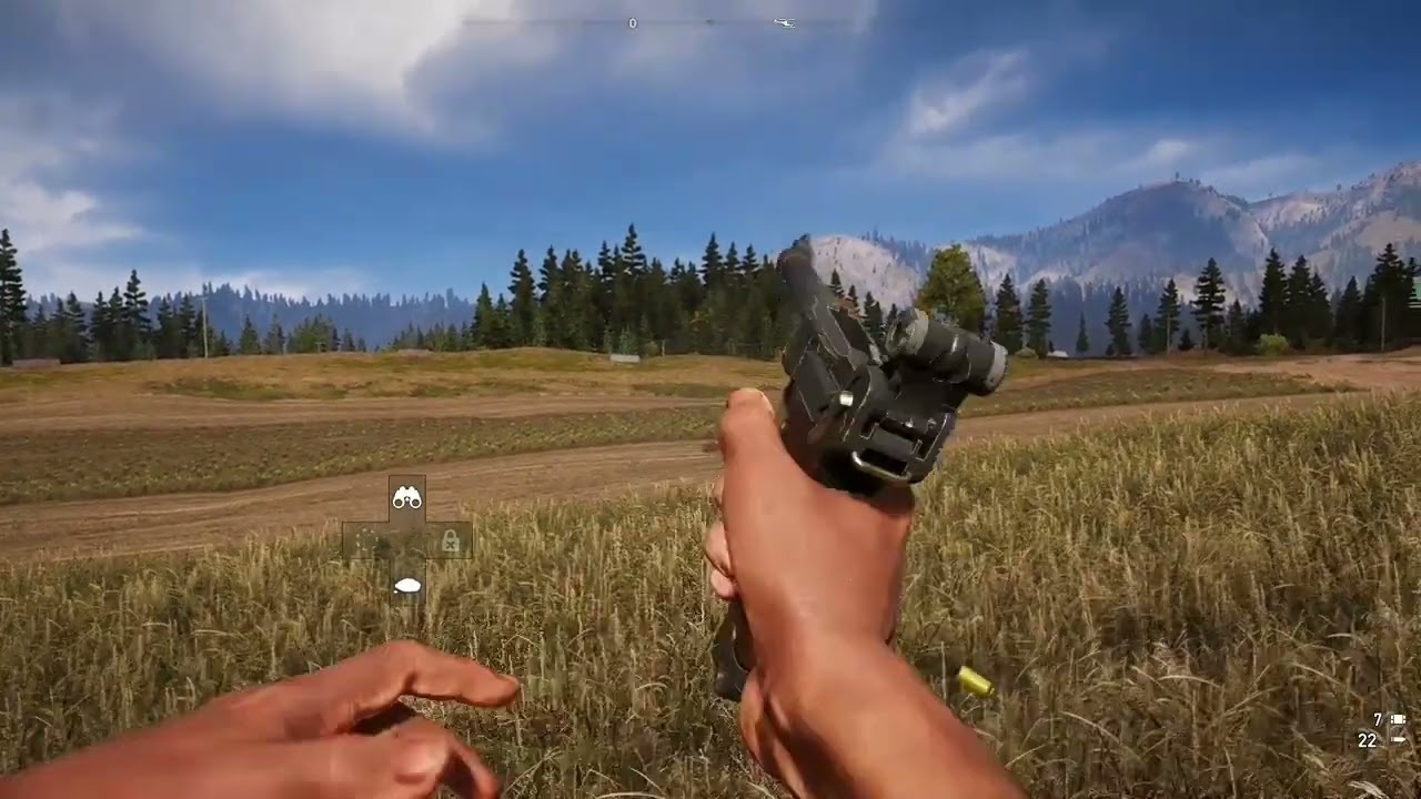 Testando todas pistolas em FarCry5 