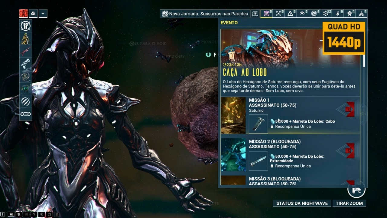 Warframe | Ca&ccedil;a ao Lobo | Multiplayer Gameplay (1440p 60fps)