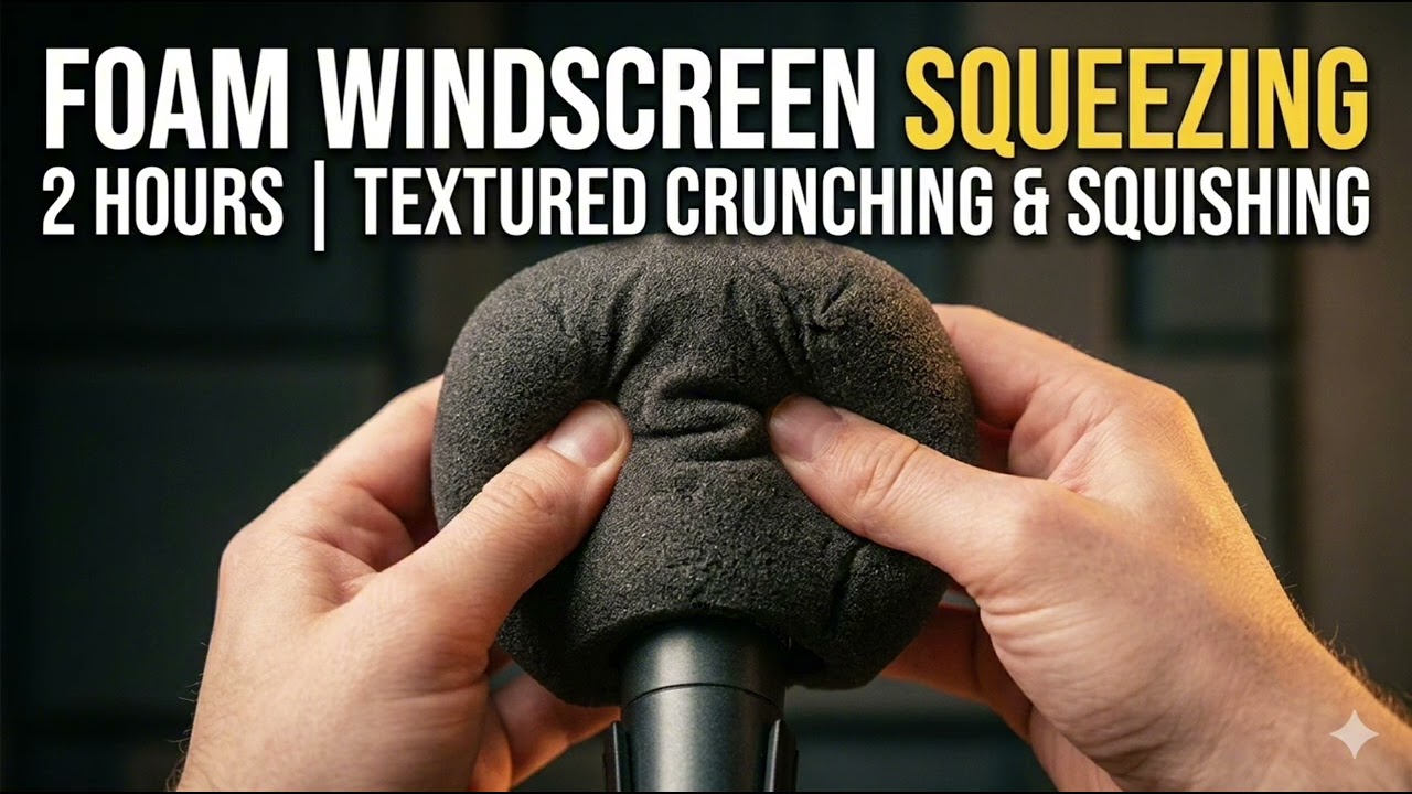 Foam Windscreen Squeezing | 2 Hours of Textured Crunching & Pop Filter