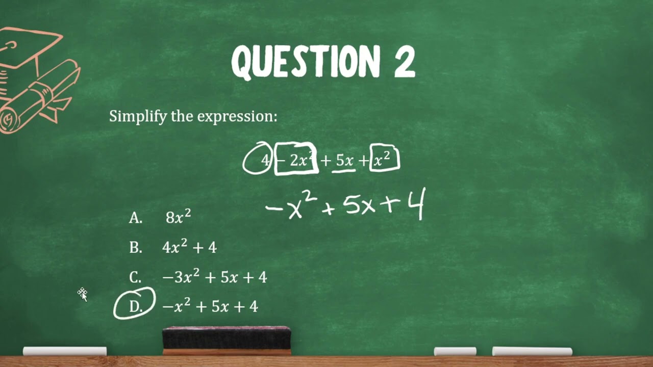GED Math: Simplifying Algebraic Expressions