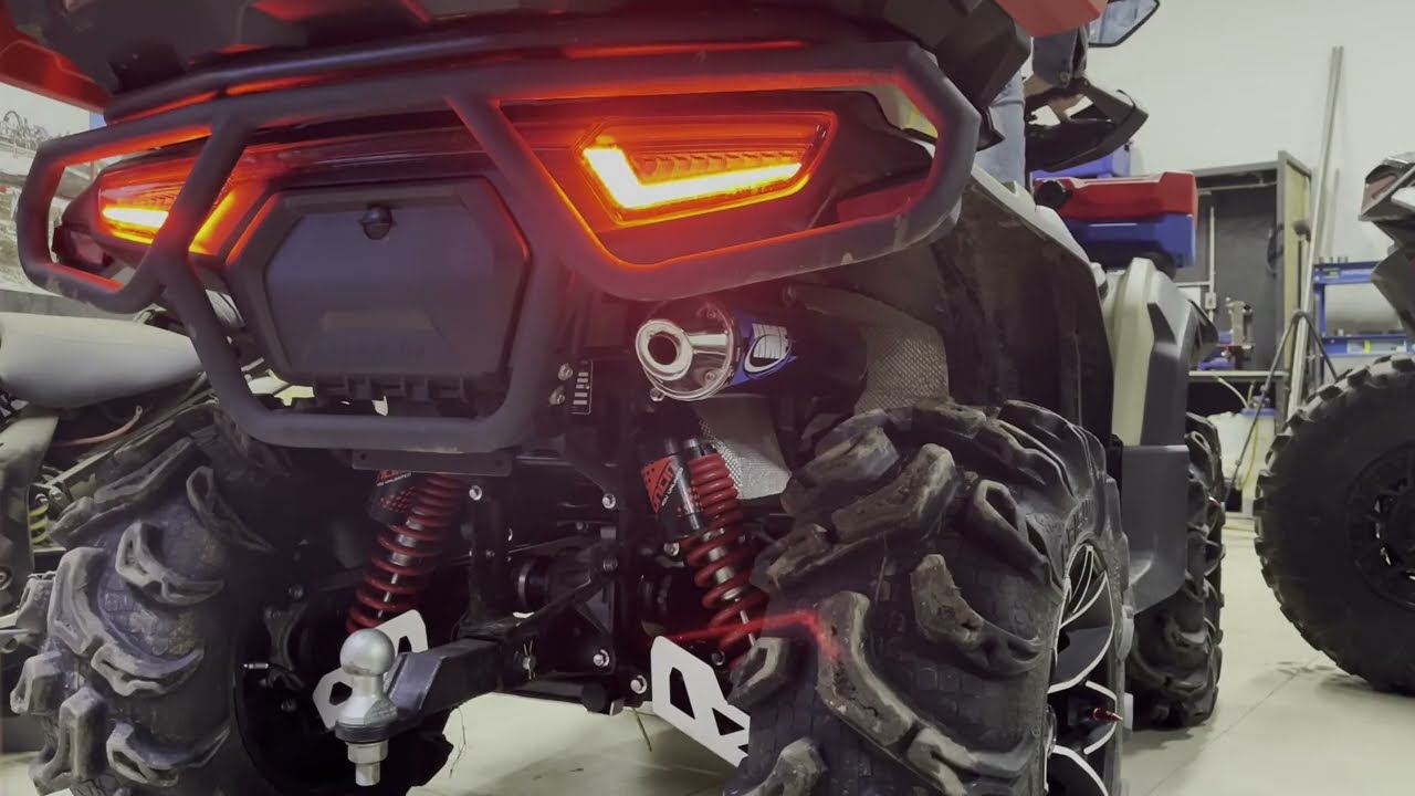 Проект по установке выхлопа на ATV LONCIN 700
