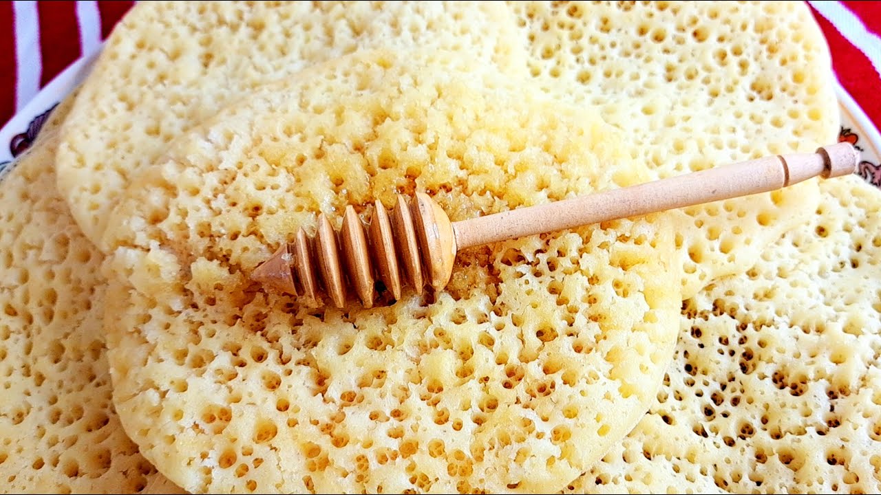 بغرير بالفينو ناجح ومضمون 100 اللي عمرو حشمني بدون دقيق أبيض ناجح من أول استعمال crêpes  mille trous