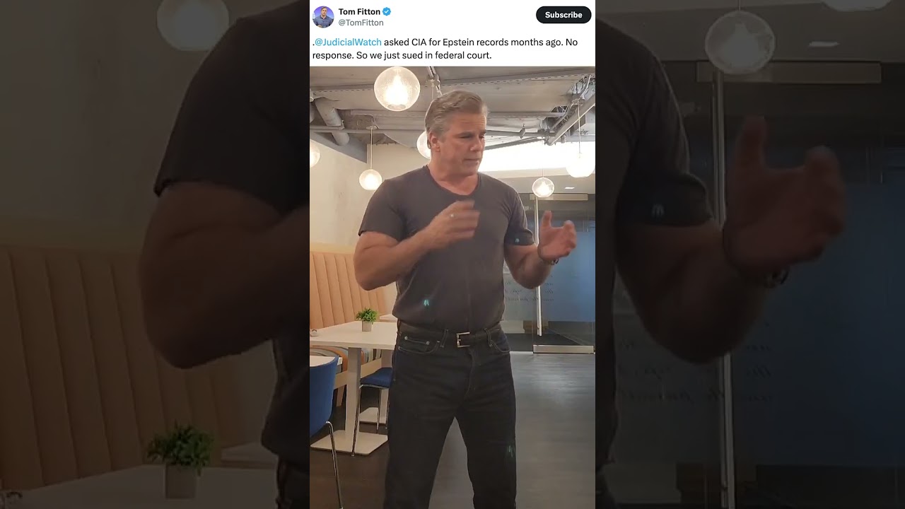 FITTON: New Federal Lawsuit against the CIA for Epstein Records!